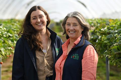 Amelia McClean and Marion Regan of Hugh Lowe Farms. PagePix/NFU.